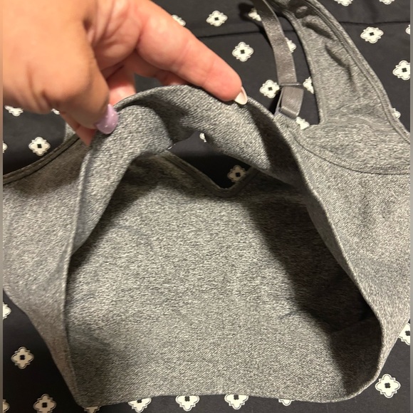 Puma Gray Seamless Sports Bra with Wide Straps- size m - Picture 3 of 4